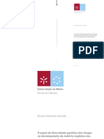 Tese de Mestrado: O Papel Da Diversidade Genética Dos Fungos Na Decomposição Da Matéria Orgânica Nos Rios: Uma Experiência em Microcosmos