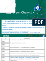 Chương 6-Green Chem - Week 13 - Emerging Greener Technologies and Alternative Energy Sources - Student - 2023-11-27