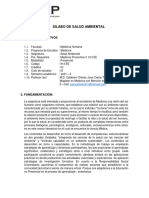 Silabo de Salud Ambiental: 1. Datos Informativos