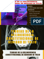 Teorias de La Delincuencia Constitucional de Benigno Di Tulio