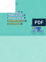 4 - Guía para La Formulación y Aprobación de Anteproyectos Cicloviales. SECTRA (2023) .