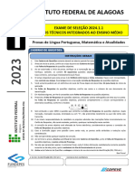 Prova - Exame de Selecao Ifal 2024.1.1 - Tipo 1