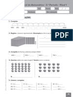 Avaliação Trimestral de Matemática 3º Período