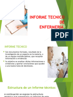 Informe Tecnico de Enfermeria