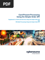 Cybersource Credit Card Services Using The Simple Order API