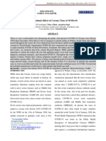 Pandemic Effect of Corona Virus