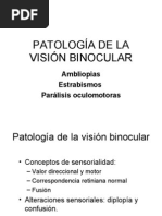 Patología de La Visión Binocular