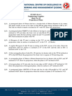 EG Sheet 2 Projection of Plane