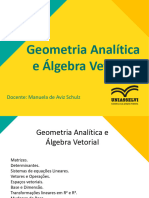 Apostila Unidade - Geometria Analítica