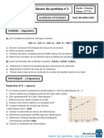 Devoir de Synthèse N°1 2019 2020 (Lycée 2mars 34 Zarzis)