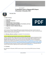 U.S. Navy Office of Naval Intelligence Worldwide Threat To Shipping (WTS) Report, 8 November - 6 December 2023