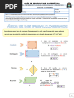 GUÍA DE APRENDIZAJE MATEMÁTICA Areas 7°