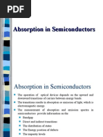 Unit 2 Absorption in Semiconductors