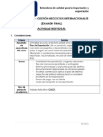 Examen Final - Gestión Negocios Internacionales