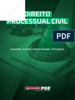 DIREITO PROCESSUAL CIVIL Conceito Fontes Interpretação Princípios