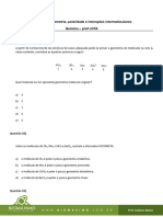 Geometria, Polaridade e Interações Intermoleculares - 1