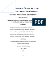 El Derecho Constitucional Como Ciencia Jurídica y Su Relación Con La Ciencia Política