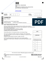 Nov 2022 H2 Chemistry 9729 Paper 4 Suggested Solution