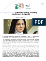 Santa Teresa Del Niño Jesús, Virgen y Doctora de La Iglesia