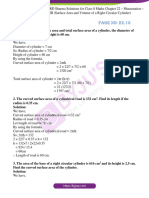 RD Sharma Class 8 Maths Chapter 22 Mensuration III Surface Area and Volume of A Right Circular Cylinder Exercise 22.1