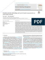 Franchise Network Relationships and Word of Mouth Co 2022 Industrial Marketi