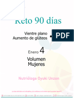 Menu Reto 90 Dias Enero 4 Volumen Mujeres