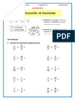 Matematica-Multiplicacion de Fracciones