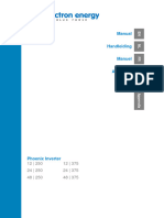 Manuel D'utilisation Convertisseur Phoenix Victron 250VA-375VA-En - NL - FR - DE - ES