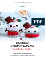 Chibiscraft Snowman Cupcake