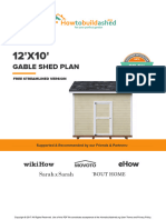 Gable Shed Plan: Free Streamlined Version