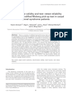 Discriminative Validity and Test-Retest Reliability of The Dellon-Modified Moberg Pick-Up Test in Carpal Tunnel Syndrome Patients.