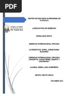 Actividad No 2 Derecho Internacional Privado Concepto Caracteres Objeto y Contenido