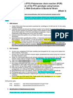 PTC PCR Reaction Week 3 February 2018