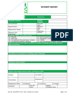 Incident & Investigation Report Procedure - Near Miss-EVidence Communication Report-Hse Statistics & Records