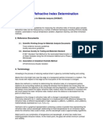 Glass Refractive Index Determination