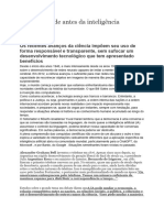 A Humanidade Antes Da Inteligência Artificial