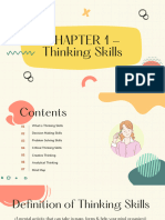 Chapter 1 Thinking Skills