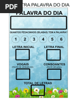 6 Palavra Do Dia Painel