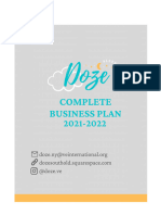 2022 NBPC Doze Written Business Plan