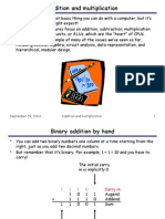 September 29, 2003 Addition and Multiplication 1