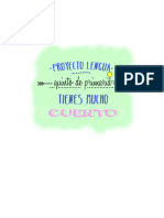 Proyecto Lengua - Primer Trimestre