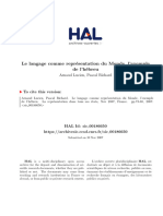 Le Langage Comme Repr Esentation Du Monde, L'exemple de L'H Ebreu