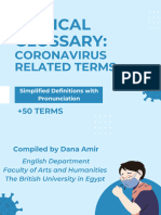 Medical Glossary: Coronavirus Related Terms