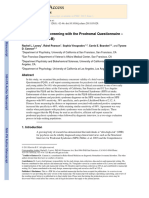 Psychosis Risk Screening With The Prodromal Questionnaire