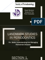 Landmark Studies in Periodontics - ISP WEBINAR