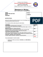 Writing Assessment (Idol) (Bsedeng2) (El215)