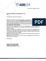 Carta de Presentacion-Proveedor Carnicos