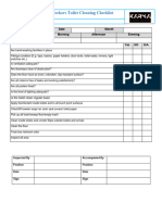 Workers Toilet Checklist