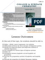CHM271 - Chapter 7 Colloid & Surface Chemistry (Part 1)