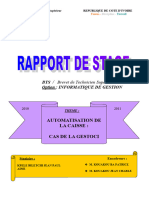 Rapport de Stage